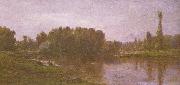 Charles-Francois Daubigny Die Ufer der Oise oil